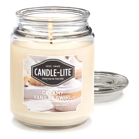 Vela 18 Oz Creamy Vanilla Swirl Candle Lite (3297553)