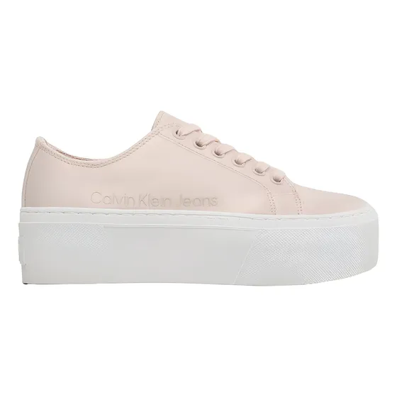 Zapatilla Flatform + Cupsole Satin Calvin Klein