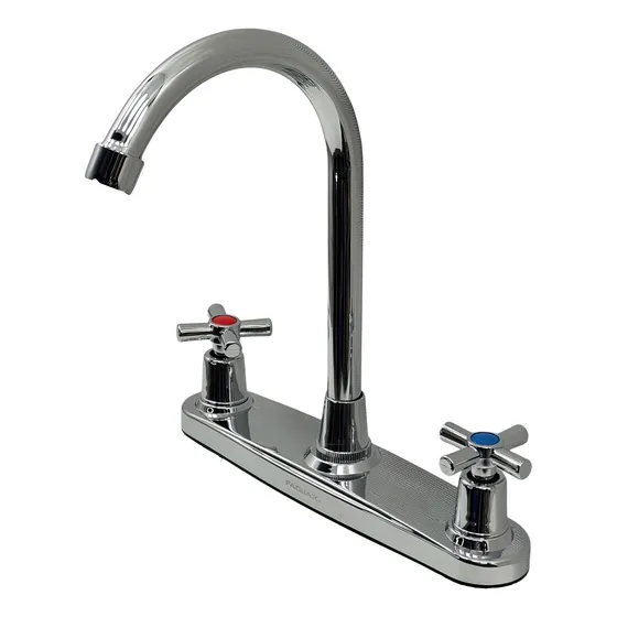 Llave Para Fregadero Doble Lavaplatos Faguax Santa Sof 8 PLG