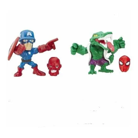 Capitan America Y Lizard Marvel Super Hero Mashers Micro
