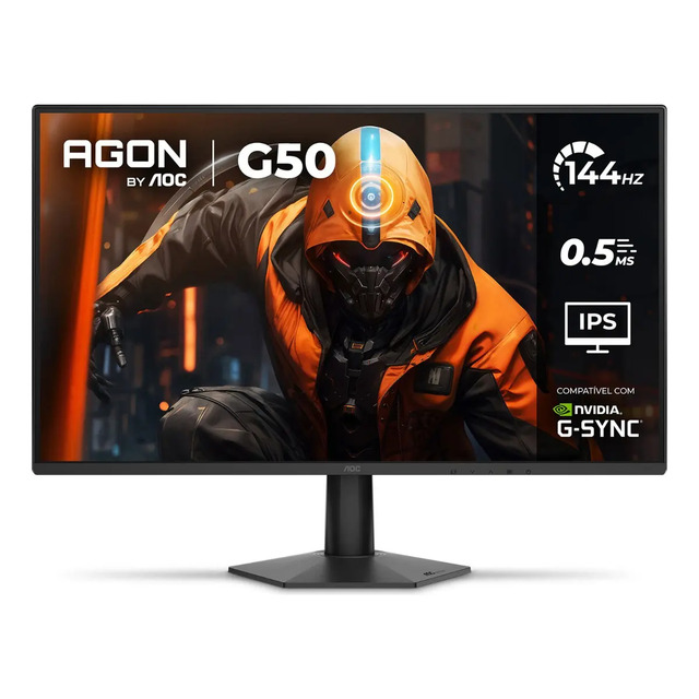 Monitor Gamer Aoc Agon G50 27 144hz 0,5ms 27g50f Preto 127/220v Monitor Gamer Aoc Agon G50 27 144hz 0,5ms 27g50f Preto 127/220v