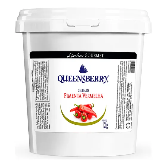 Geleia Fina Gourmet Queensberry Sabor Pimenta Vermelha 1,2kg