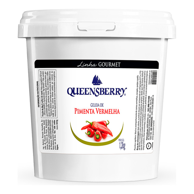 Geleia Fina Gourmet Queensberry Sabor Pimenta Vermelha 1,2kg Geleia Fina Gourmet Queensberry Sabor Pimenta Vermelha 1,2kg