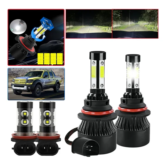 Kit Faros Led 12000lm Luz Alta Y Baja/niebla For Suzuki