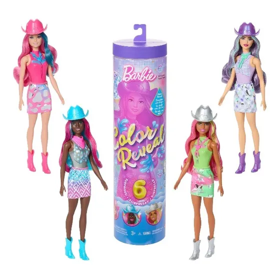 Barbie Color Reveal Muñeca + 7 Sorpresas Original Mattel
