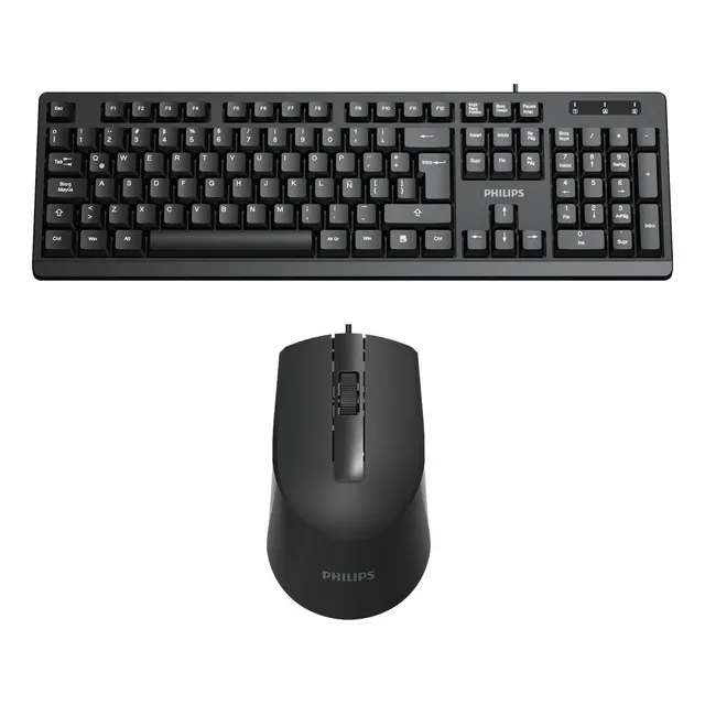 KIT PHILIPS COMBO TECLADO Y MOUSE USB - ESPAÑOL Ñ TECLADO 6234