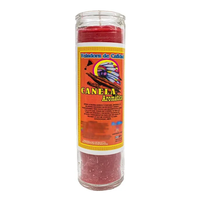Veladora Canela Atrae Amor Y Dinero Preparada 100% Aromática