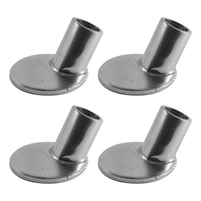 Kit 4 Base Conexões Guarda Mancebo Barco Lancha Aluminio 7/8