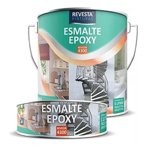 Esmalte Epoxi Brillante 1lt Revesta 4300 Pintumm
