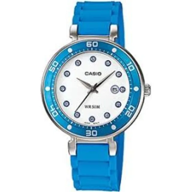 Reloj Casio Original Ltp-1329.2ev Mujer Acero Plateado Goma