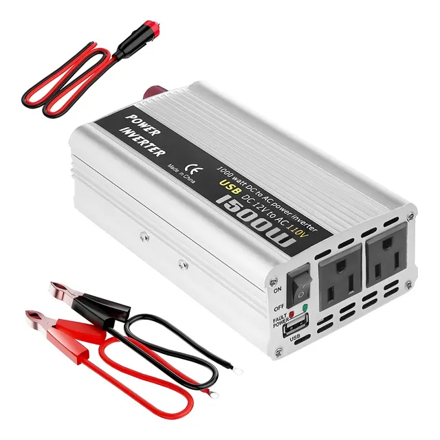 Convertidor De Corriente Auto Para Auto 1500w 12 A 110v