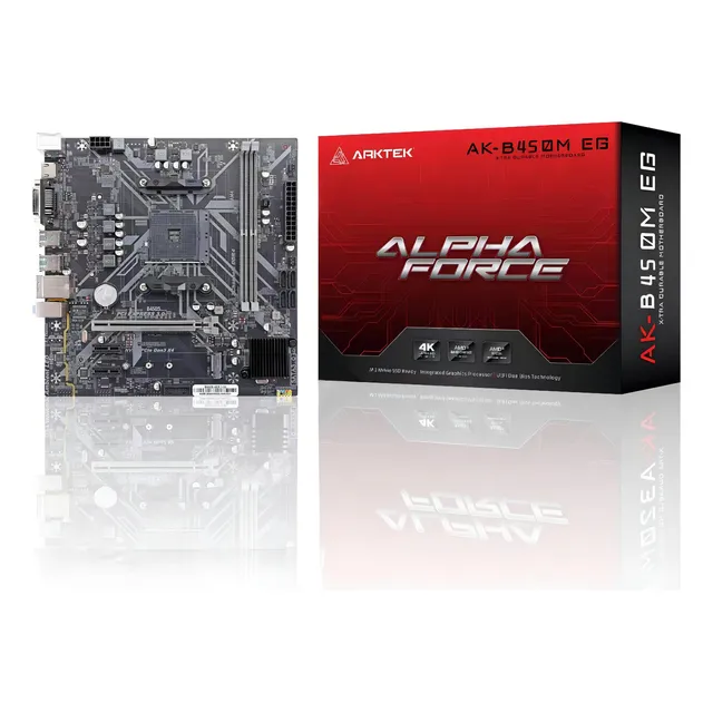 Motherboard Arktek Ak-b450m Eg Amd Socket Am4 Ddr4 Ryzen