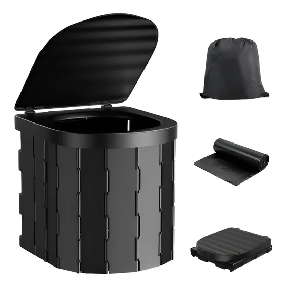 Inodoro Químico Portátil Baño Químico Plegable Camping+20bls