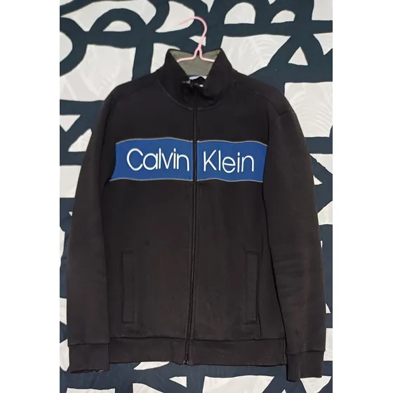 Sweter Chaqueta Tela Calvin Klein Negro Talla M