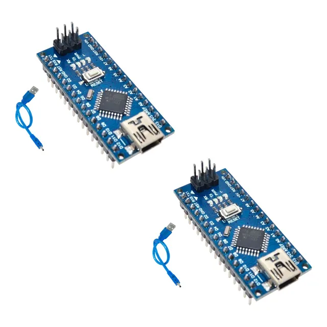 Kit 2pcs Arduino Nano V3 Atmega328 5v + Cable Usb