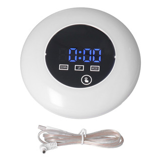 Reloj Con Alarma Digital Led Con Espejo Azul Y Termómetro De Reloj Con Alarma Digital Led Con Espejo Azul Y Termómetro De