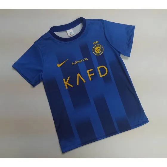 Franela Camisa Niño Ronaldo Al Nassr Nueva Azul 2023