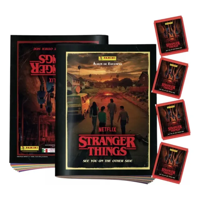 Pack 1 Album + 4 Sobres Stranger Things Panini Premium