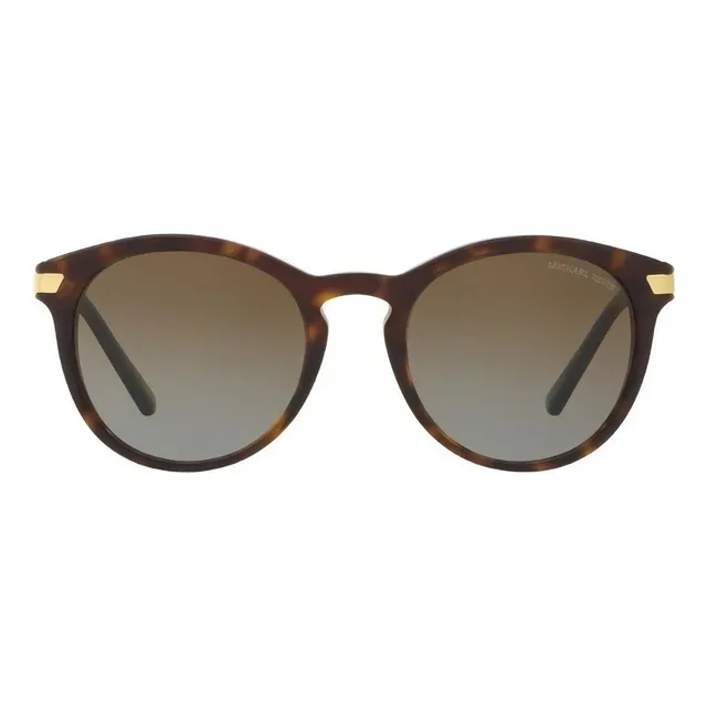 Anteojos de sol polarizados Michael Kors Adrianna III armazón havana y lente brown