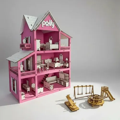 3d Miniature Dollhouse Furniture Modern House | MercadoLivre