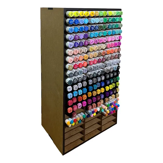 Suporte P/ Caneta Marcadora Touch 240 Peças Box Empilháveis