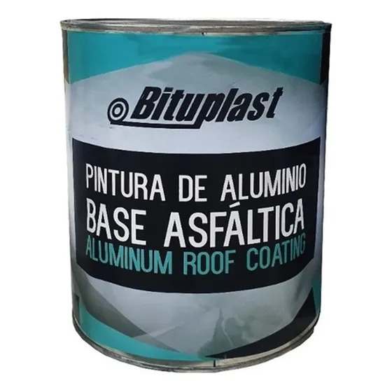 Pintura De Aluminio Base Asfáltica Bituplast Galón