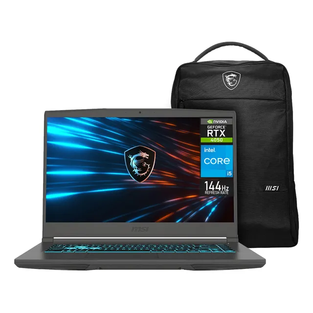 Laptop Gamer Msi Thin15 Rtx4050 Core I5 16g 512gb Mochila Ob