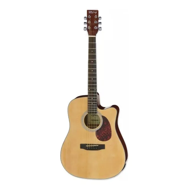 Guitarra Marca String Acustica Jumbo Importada Picks