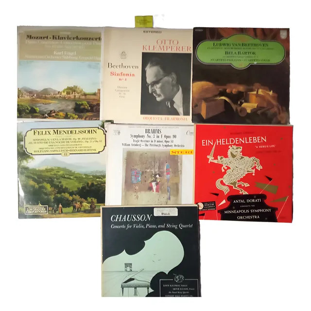 Lp - Acetato - Música Clasica - 7 Discos - Grandes Maestros