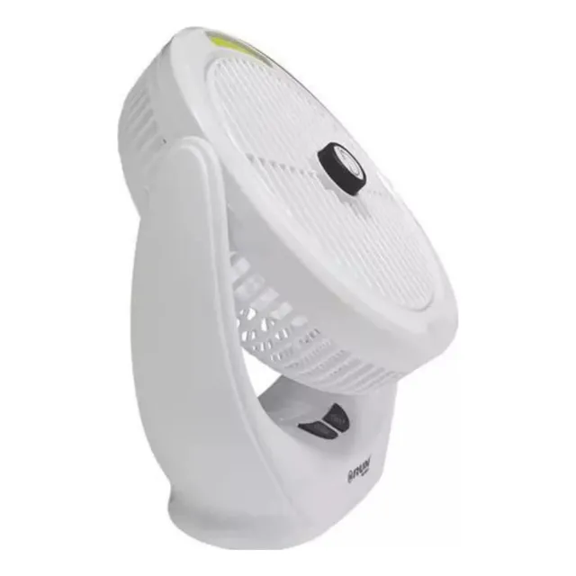 Ventilador 6 Linterna Led Recargable 4h Aspas Movible