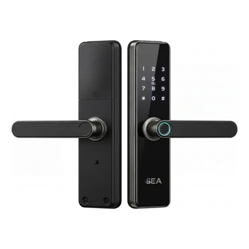Fechadura Digital Inteligente Sharkblue SHB-224 Preto Biometria