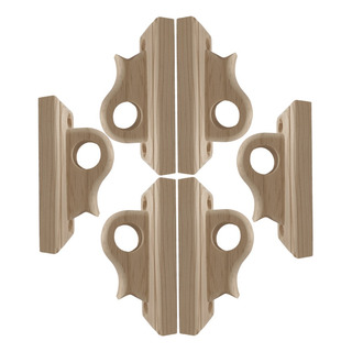 Cortinero De Madera Sencillo 1 (3 Pares) Cortinero De Madera Sencillo 1 (3 Pares)