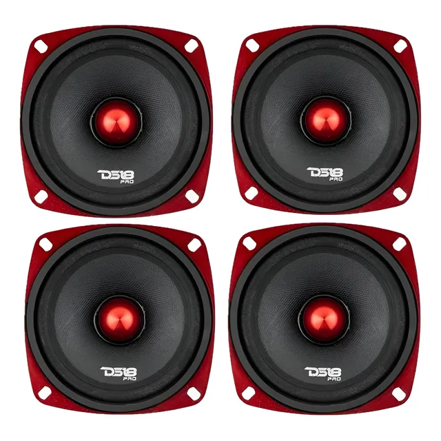 Paquete De 4 Medios Rangos Ds18 Pro-x4.4bmsl De 4 Pulgadas