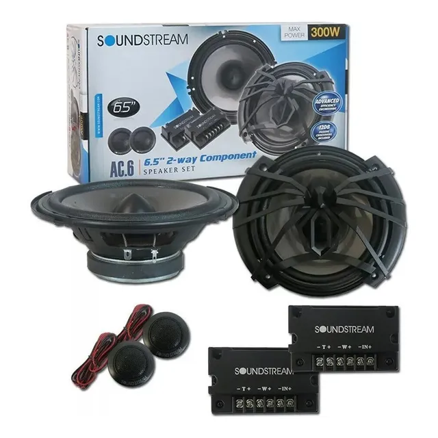 Componente Soundstream 300w 6.5 Parlante+tweeter+crossower