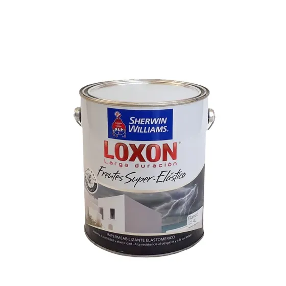 Loxon Impermeabilizante Superelastico Sherwin 4 L Prestigio Blanco