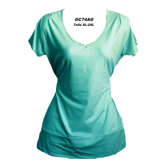 Blusas Plus Talla Grandes Blusones Camisas Stretch Moda Pña