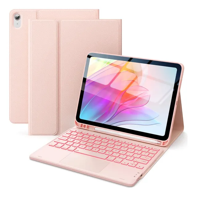 Chesona Estuche Con Teclado iPad 10ª Gen Pale Pink