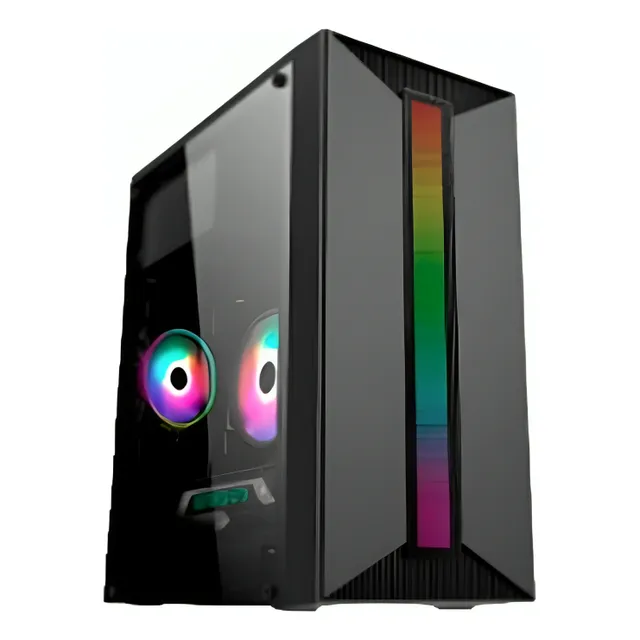 GABINETE GAMER EAGLE WARRIOR MINI MICRO (ATX) RGB COLOR NEGRO