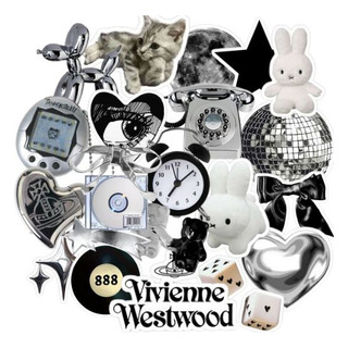Stickers Paquete 50 Stickers Diseños Blanco Y Negro Sticker Stickers Paquete 50 Stickers Diseños Blanco Y Negro Sticker