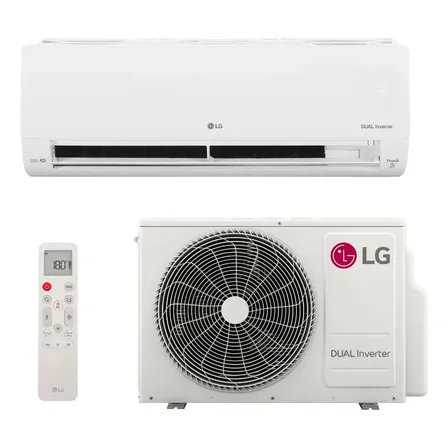 Ar Split Hi Wall Inv LG Dual Voice 9k Btus Frio 127v Mono Branco 110v