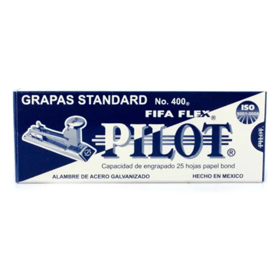 Grapas Standard Fifa Flex 26/6 No. 400 Pilot 5040 Grapas 