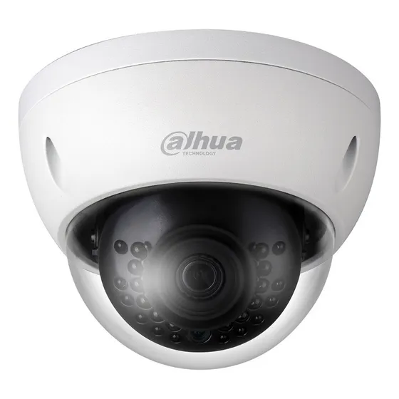 Cámara Ip Domo Dahua Antivandálica H.265+ 2.8mm Poe Ir 30mts Color Blanco