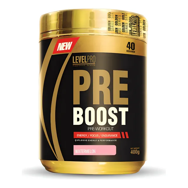 Pre Boost 40 Serv Level Pro, Pre Entreno Citrulina Arginina Sabor Watermelon