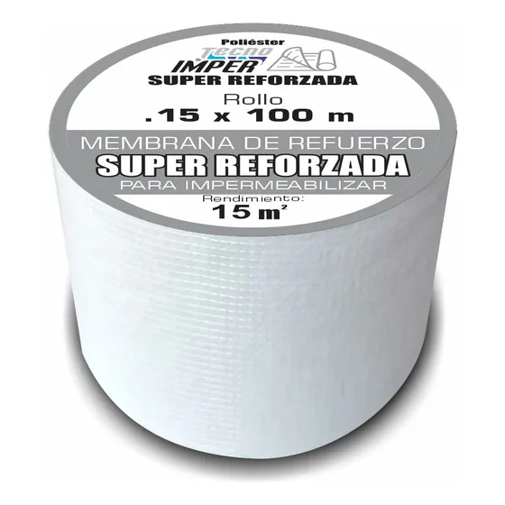 Membrana Para Impermeabilizar Super Reforzada Rollo 15 Cm