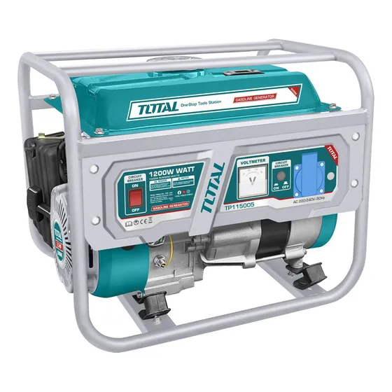 Generador A Nafta Total 1200w Motor 4 Tiempos OHV Tanque 5.5 Litros Peso 24Kg TP115005