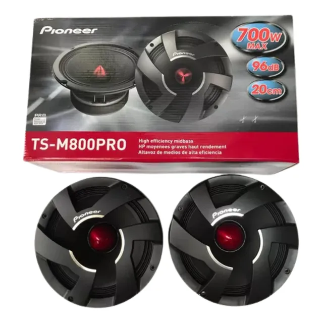 Par De Medios Bajos Pioneer 700w 8  Pulgadas 4 Ohms
