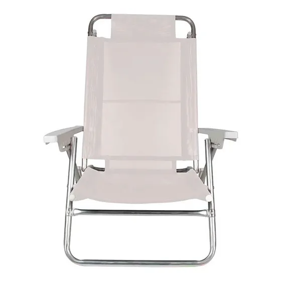 Mor Summer reposera 6 posiciones respaldo alto color blanco