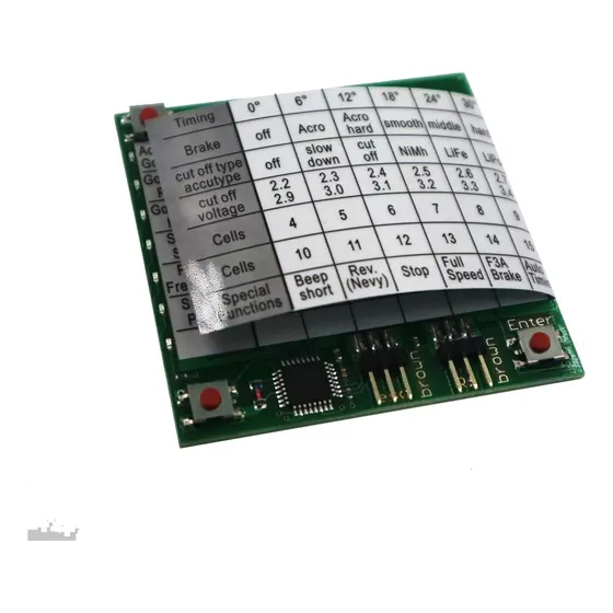 Cartão De Programação Para Esc Sunrisemodel Ice