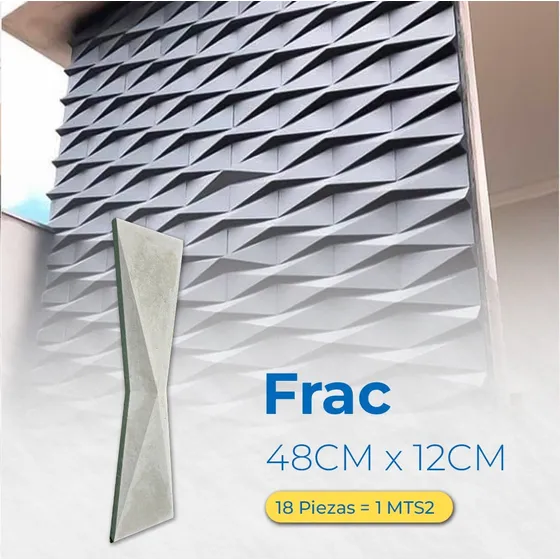 Piezas 3d Concreto Arquitectónico Revestimiento Deco Frac