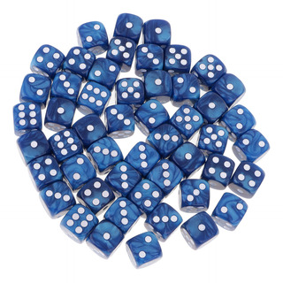 De Dados De 50 Piezas De 16 Mm Punteado Para S De Azul De Dados De 50 Piezas De 16 Mm Punteado Para S De Azul